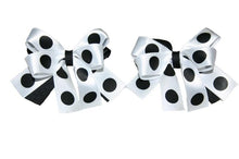 Load image into Gallery viewer, Spotty Ribbon Hair Bobbles (Various Colours)