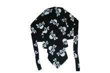 Load image into Gallery viewer, Black Skull and Crossbones Zandana