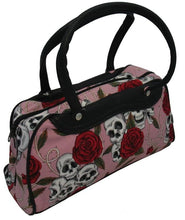 Load image into Gallery viewer, Medium Skulls and Roses Bag (Various Colours)