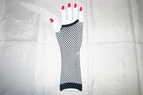 Black Fishnet! Elbow Length Gloves