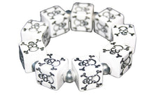 Load image into Gallery viewer, Thick Skull Bracelet (Various Colours)