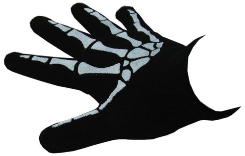 Black Gloves` with Skeleton Design