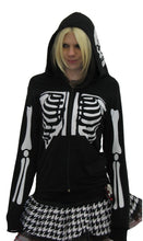 Load image into Gallery viewer, Skeleton Black Hoody