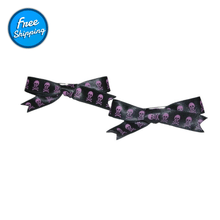Load image into Gallery viewer, Skull and Crossbones Hair Clips (Various Colours)