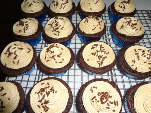 Coffee and Espresso Infused Homemade Mocha Cupcakes