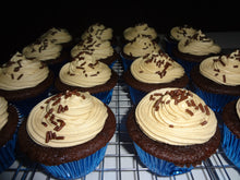 Load image into Gallery viewer, Coffee and Espresso Infused Homemade Mocha Cupcakes