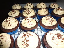 Load image into Gallery viewer, Coffee and Espresso Infused Homemade Mocha Cupcakes
