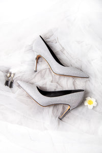 Generic Womens Ladies Crystal Rhinestone High Heel Princess Shoes Broaches Fairy